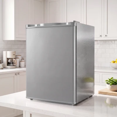 HOMCOM Mini Fridge 73L Chiller Box Adjustable Thermostat Grey