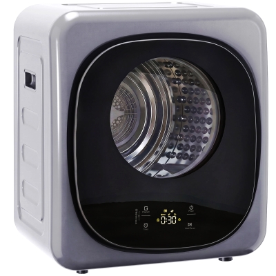 HOMCOM Compact Vented Tumble Dryer 4kg 5 Modes Silver
