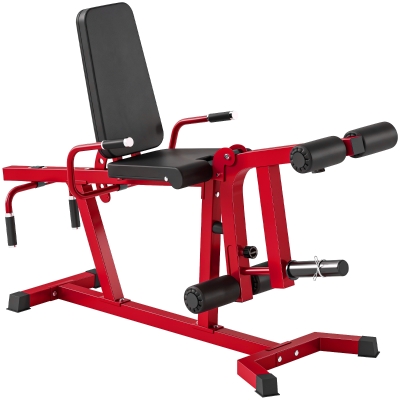 SPORTNOW Machine Extension Jambe 3en1 300kg Réglable Rouge 163cm