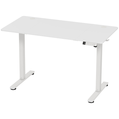 HOMCOM Scrivania Elettrica Regolabile con Display LCD Bianco