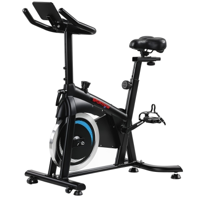 SPORTNOW Vélo d’Appartement Magnétique Silencieux Volant 6kg