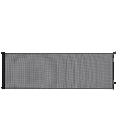 PawHut Retractable Mesh Dog Gate 300x104cm Stairs Doorways