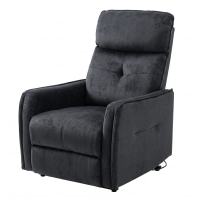 HOMCOM Fauteuil Relax Électrique Massage Releveur Chenille Noir