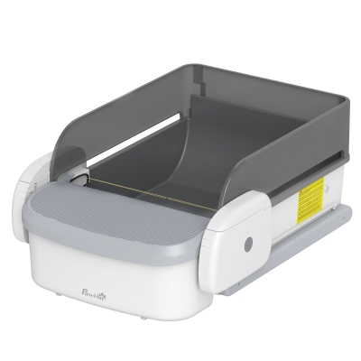 PawHut Lettiera Gatto Autopulente Controllo App, Gatti 1.5-8 kg