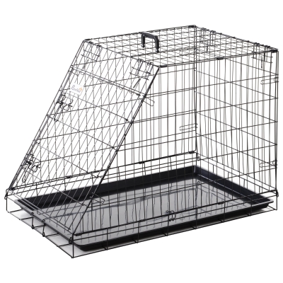 Metal Dog Cage L58*W93*H65cm Black