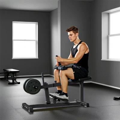 SPORTNOW Leg Extension & Curl Machine Home Gym Adjustable