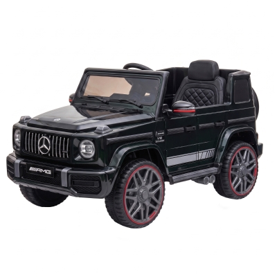 AIYAPLAY Coche Eléctrico Niños 12V Mercedes-AMG G63 Control Remoto 2 Motores Suspensión Trasera Arranque Suave Música Negro
