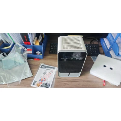HOMCOM Small Dehumidifier 400mL LED Timer RGB Home Bedroom
