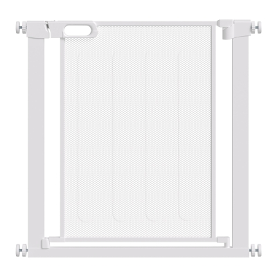 PawHut Pet Safety Gate Adjustable Width 75-82cm White