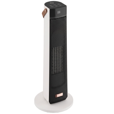 HOMCOM Ceramic Space Heater 2000W Adjustable Thermostat Portable Black