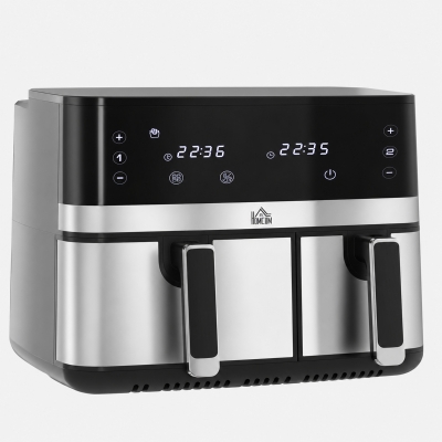 HOMCOM Friteuse Air 8,5L 2700W 8 Prog Temp Réglable Minuterie