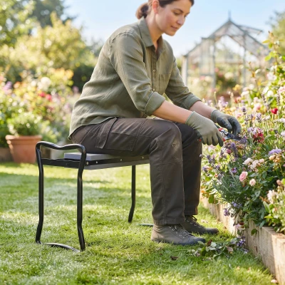 Garden Kneeler 58L x 28W x 49Hcm Grey