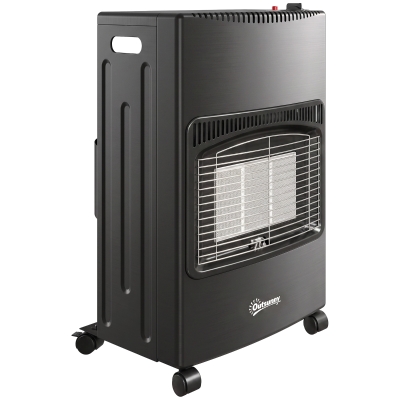 Outsunny Gas Heizstrahler Outdoor 1,5-4,2 kW Klappbar Terrassenheizer mit Rollen Schutzhülle 3 Leistungsstufen Schlauch