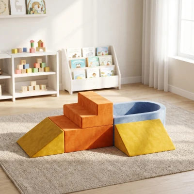 AIYAPLAY Parcours Motricité Bébé 5PCS Mousse Piscine à Balles