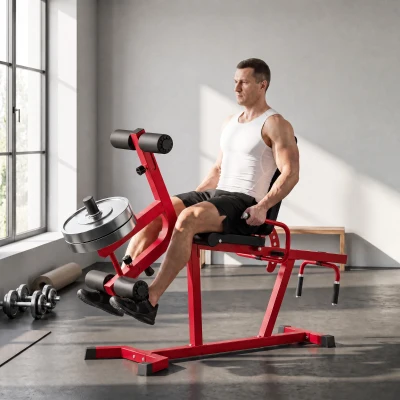 SPORTNOW 3-in-1 Leg Extension Curl Bench 300kg Adjustable Red
