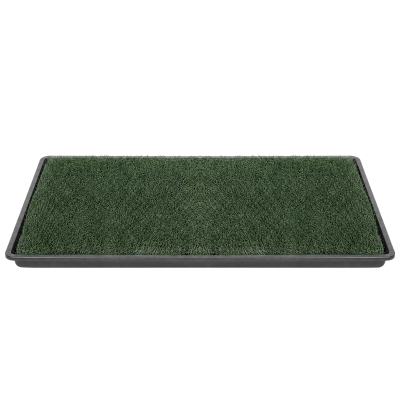 PawHut Dog Toilet Tray Grass Mat Drainage 88x56.5cm Green
