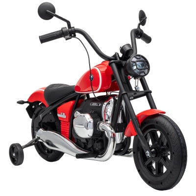 AIYAPLAY Moto Elettrica Bambini 12V BMW R18, 3-8 Anni, Rossa