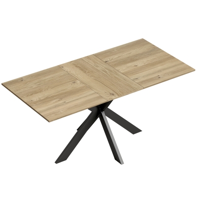 HOMCOM Tavolo da Pranzo Allungabile per 4-8 Persone, Rovere