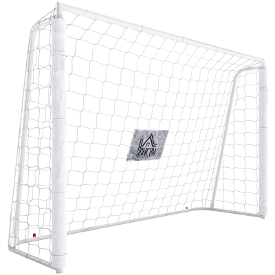HOMCOM Porta da Calcio da Esterno con Bersaglio Bianco