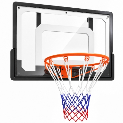 SPORTNOW Panier Basket Mural Ø40cm Acier Filet Nylon Intérieur