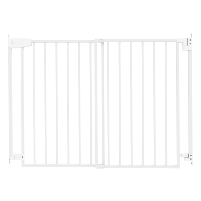 PawHut Barreira de Segurança para Cães e Crianças 72-108,5x76 cm para Porta e Escada, sem Barra Inferior, Fecho Automático