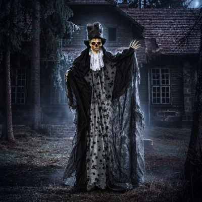 Outsunny Halloween Ghost Bridegroom Animatronic 189cm Decor