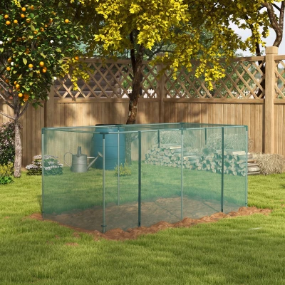 Outsunny Serre Jardin Acier Galvanisé 240x120x110cm Vert