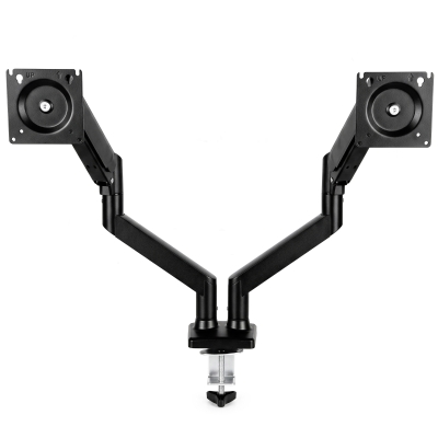 HOMCOM Dual Monitor Stand Height Adjustable Tilt Swivel Black
