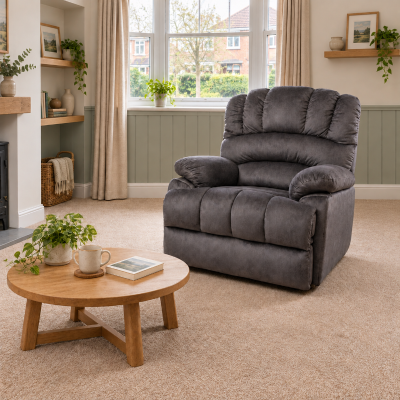 Electric Power Lift Recliner Chair with Heating Massage Points, Grey