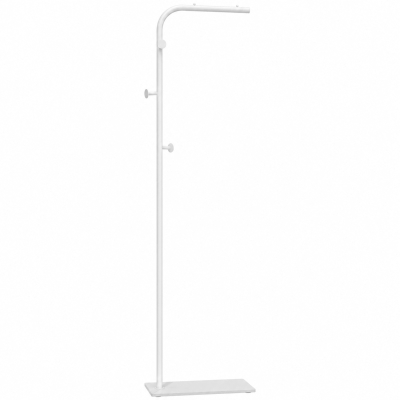 HOMCOM Clothing Rack Marble Base 3 Hooks 45x25x169cm White