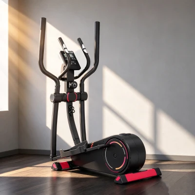 SPORTNOW Bicicleta elíptica de interior, resistencia ajustable a 16 niveles, Bluetooth, compatible con aplicaciones