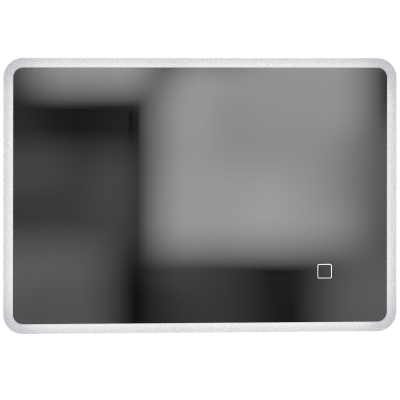 HOMCOM Espejo de Baño con Luz LED 70x100 cm, 3 Colores de Luz, Regulable, Antiempañamiento, Interruptor Táctil, Memoria