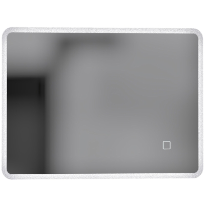 HOMCOM Espejo de Baño con Luz LED 60x80 cm, 3 Colores de Luz, Regulable, Antivaho, Interruptor Táctil, Memoria