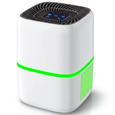 HOMCOM Air Purifier HEPA Filter Smart App Control 19m² White