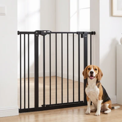 PawHut Cancellino Cani Regolabile fino 100cm e 2 Estensioni Nero