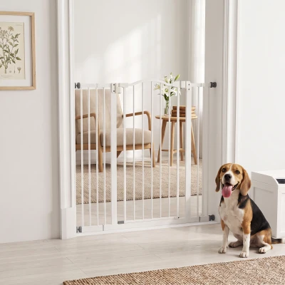 PawHut Cancellino per Cani Estensibile 74-100cx94 cm Bianco