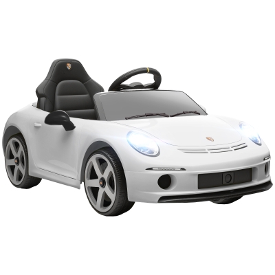 AIYAPLAY Auto Bambini 3-5 Anni Licenza RUF GT Telecomando Bianco
