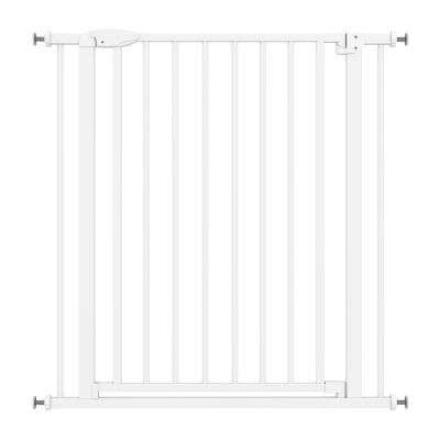 PawHut Cancelletto per Cani, Apertura Bidirezionale, 76-82 cm, Bianco