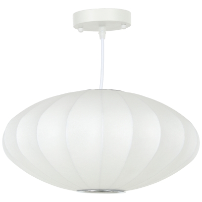 HOMCOM In hoogte verstelbare hanglamp met E14-fitting in wit en goud