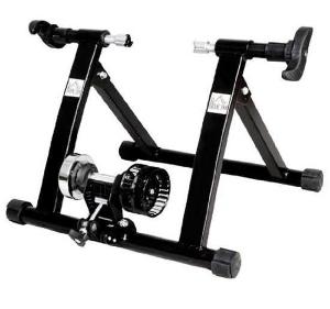 HOMCOM Fietstrainer fiets lucht hometrainer roltrainer 26-28 inch 2 kleuren