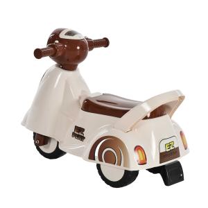 HOMCOM-loopauto voor kinderen, terreinwagen met muziek wit