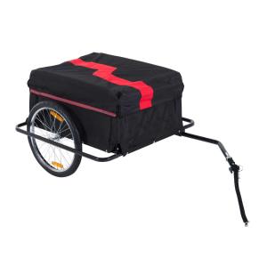 Transportaanhanger fietsaanhanger vrachtaanhanger fiets aanhanger zwart