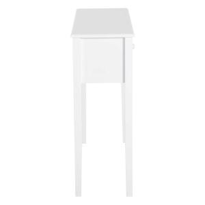 HOMCOM consoletafel bijzettafel decoratieve tafel consoletafel met lade MDF wit