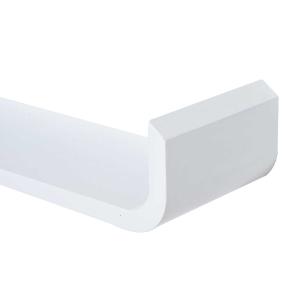 Wandplank 3 st. CD-rekken rekkenset hangend rek boekenrek decoratieve plank wit