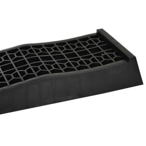 2 oprijplaten drempel oprijplaat oprit rubber oprijplaten PP zwart 70x20x8cm