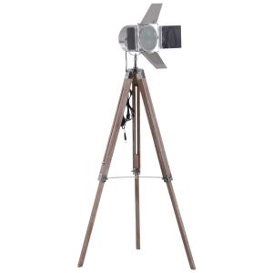 HOMCOM vloerlamp in hoogte verstelbare driepoot staande lamp leeslamp stalamp E14