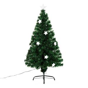 HOMCOM Kerstboom kunstkerstboom LED-verlichte kunstboom