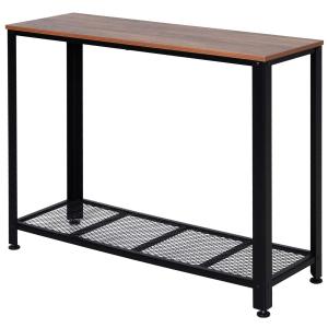 Consoletafel dressoirt bijzettafel met metalen legplank industriële stijl metaal