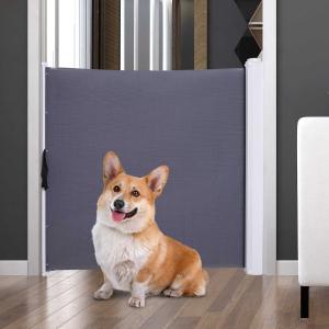 Deur-/trapbeschermingsraster honden veiligheidsdeur barrière grijs PVC