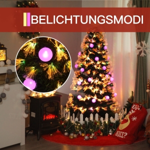 HOMCOM kerstboom dennenboom met LED-verlichting